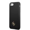 iPhone 7/8/SE Kuori Silicone Metal Logo 4G Musta