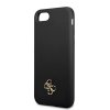 iPhone 7/8/SE Kuori Silicone Metal Logo 4G Musta