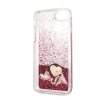 iPhone 7/8/SE Suojakuori Glitter Hearts Punainen