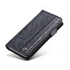 iPhone X/Xs Vintage Plånboksfodral PU-läder Mörkblå
