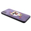 iPhone X/Xs Suojakuori Kovamuovi 3D Motiv Hund Violetti