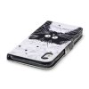 iPhone Xr Kotelo Korttitasku Aihe Musta ja Valkoinen Kissa