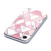 iPhone Xr Kuori Marmori Valkoinen Vaaleanpunainen