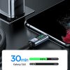 Kaapeli Digital Display Fast Charging Cable USB-C till USB-C 100W 1.2m