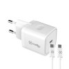 Laturi USB-C-kaapelilla TC1C20WTYPEC 20W Valkoinen
