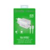 Laturi USB-C-kaapelilla TC1C20WTYPEC 20W Valkoinen