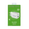 Laturi USB-A/USB-C 20W Valkoinen
