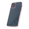 iPhone 12 Pro Kuori Kimalle Läpinäkyvä Iskunkestävä Vaaleanpunainen