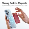 MagSafe Korttipidike Magnetic Leather Wallet Punainen