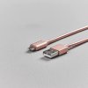 Micro-USB Kaapeli 1m Metalliic RoseKeltainend