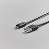 Micro-USB Kaapeli 1m Metalliic Musta