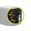 Laturi Display GaN 65W Sisäänrakennettu Usb-C-Kaapeli