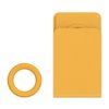 Puhelintarpidike MagSafe Plain Leather + Magnetic Ring Oranssi