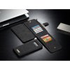 Suojakotelo till Samsung Galaxy Note 8 PU-nahka Flip Löstagbart Suojakuori Musta