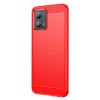 Motorola Moto G53 5G Kuori Harjattu Hiilikuiturakenne Punainen