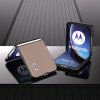Motorola Razr 40 Ultra Skal Äkta Läder Rosa