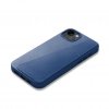 iPhone 14 Plus Kuori Full Leather Wallet Case Monaco Blue
