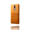 Nokia 2.4 Suojakuori Kaksi Korttitaskua Oranssi