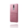 Nokia 2.4 Suojakuori Kaksi Korttitaskua Vaaleanpunainen