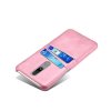 Nokia 2.4 Suojakuori Kaksi Korttitaskua Vaaleanpunainen