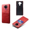 Nokia 5.4 Kuori Kaksi Korttitaskua Punainen