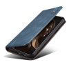 OnePlus 11 Kotelo Retro Nahkatekstuuri Ommeltu Sininen