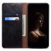 OnePlus 11 Kotelo Retro Nahkatekstuuri Ommeltu Musta
