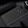OnePlus 5T Suojakuori TPU-materiaali-materiaali Borstad och Hiilikuitu Design Musta