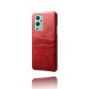 OnePlus 9 Kuori Kaksi Korttitaskua Punainen