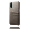 OnePlus Nord CE 5G Kuori Kaksi Korttitaskua Harmaa