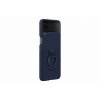 Original Galaxy Z Flip 4 Kuori Silicone Cover with Ring Navy