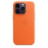 Original iPhone 14 Pro Max Kuori Leather Case MagSafe Oranssi