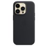 Original iPhone 14 Pro Kuori Leather Case MagSafe Keskiyö