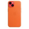 Original iPhone 14 Kuori Leather Case MagSafe Oranssi
