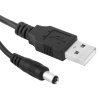 USB till DC 5.5 x 2.1mm Kaapeli 1m