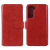 Samsung Galaxy S22 Kotelo Essential Leather Poppy Red