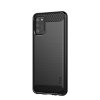 Samsung Galaxy A02s Kuori Harjattu Hiilikuiturakenne Musta