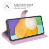 Samsung Galaxy A04s/Galaxy A13 5G Kotelo Litchi Vaaleanpunainen