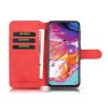 Samsung Galaxy A10 Kotelo Retro Korttitasku Punainen