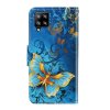 Samsung Galaxy A12 Kotelo Aihe Sininen Kyllä ​​Kulta Butterfly