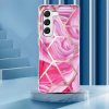 Samsung Galaxy A14 Skal Marmormönster Rosa Röd