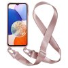 Samsung Galaxy A14 Skal med Strap Rosa