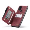 Samsung Galaxy A21s Kuori C20 Korttitaskulla Kuviollisella Punainen