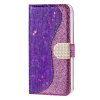 Samsung Galaxy A22 4G Kotelo Glitter Stripe Violetti