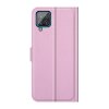 Samsung Galaxy A22 4G Kotelo Litchi Vaaleanpunainen