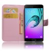 Samsung Galaxy A3 2017 Kotelo Litchi PU-nahka Vaaleanpunainen
