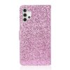 Samsung Galaxy A32 5G Kotelo Glitter Stripe Ruusukulta