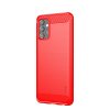 Samsung Galaxy A32 5G Kuori Harjattu Hiilikuiturakenne Punainen