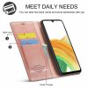 Samsung Galaxy A33 5G Kotelo Korttitaskulla Flip Vaaleanpunainen