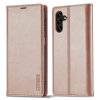 Samsung Galaxy A34 5G Kotelo Korttitaskulla Flip Vaaleanpunainen